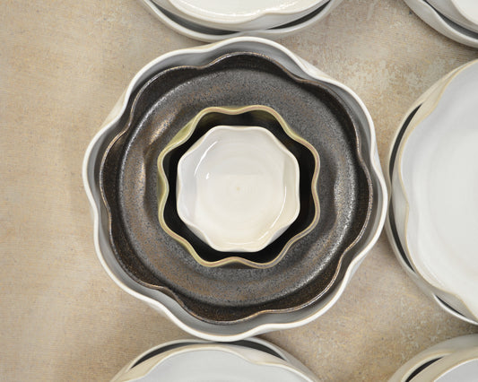 Tableware for restaurant Al Gatto Verde at Casa Maria Luigia Modena