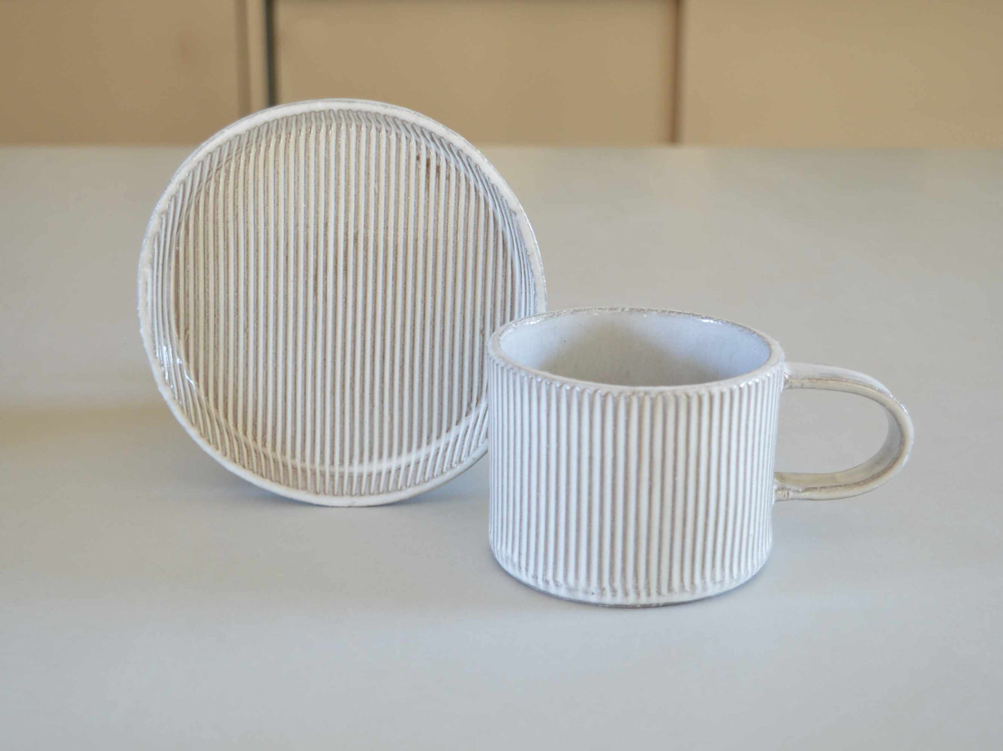 Millerighe Cappuccino Cup & Plate Set for 2 Gift Box