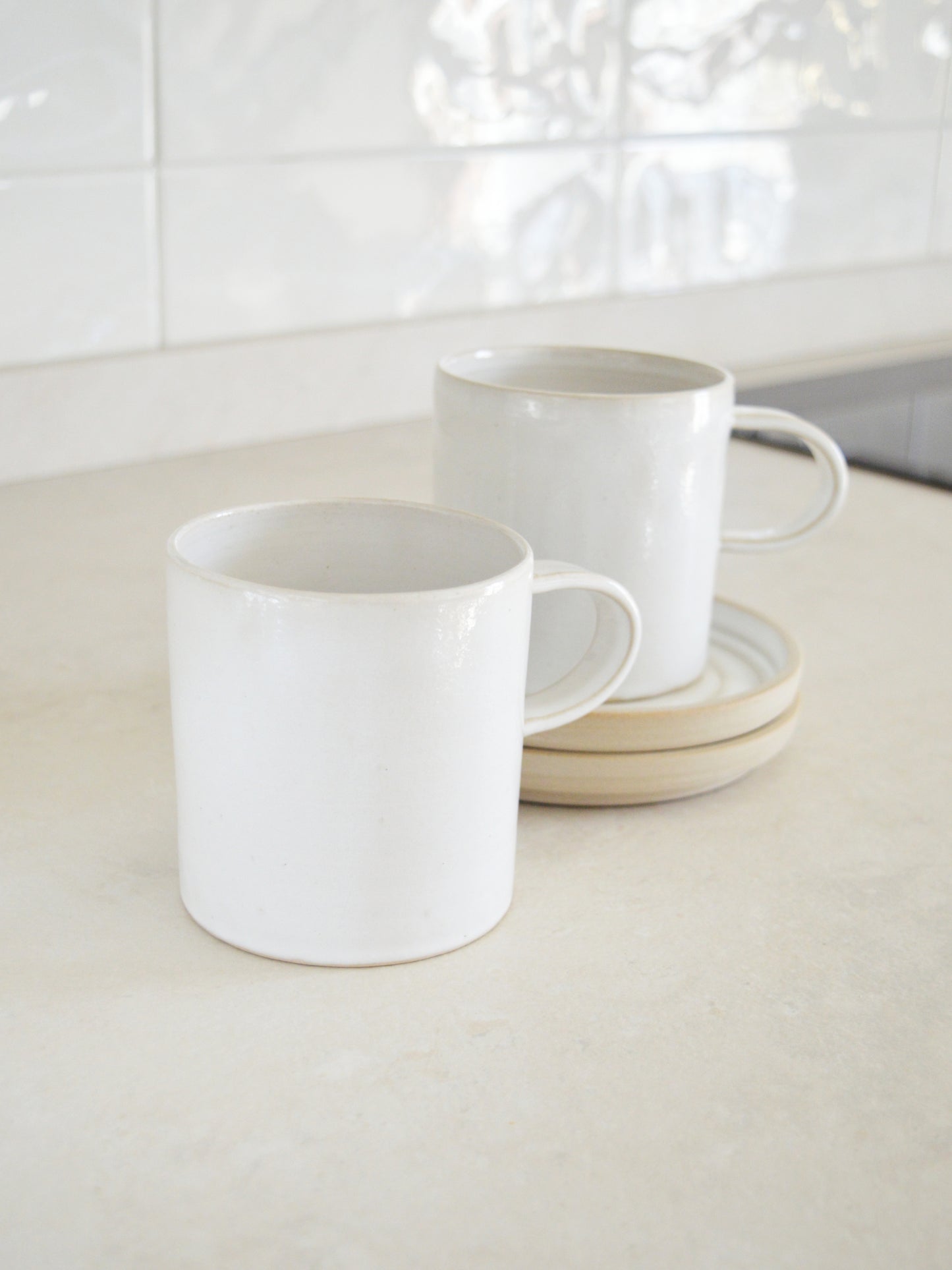 NUDE Set di tazza e piatto da colazione in grès