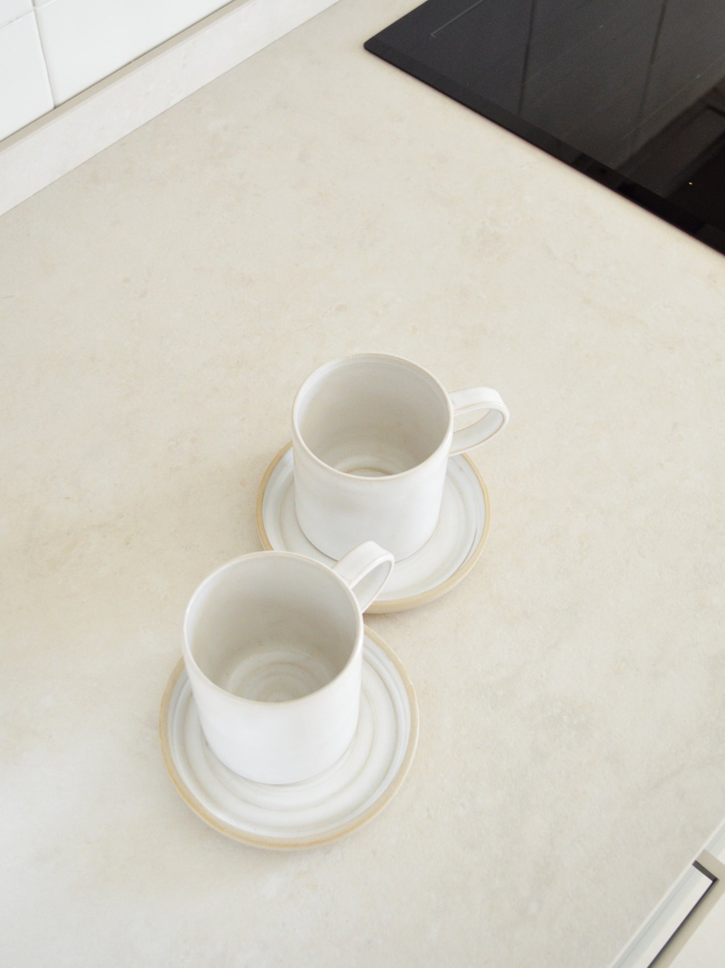 NUDE Set di tazza e piatto da colazione in grès