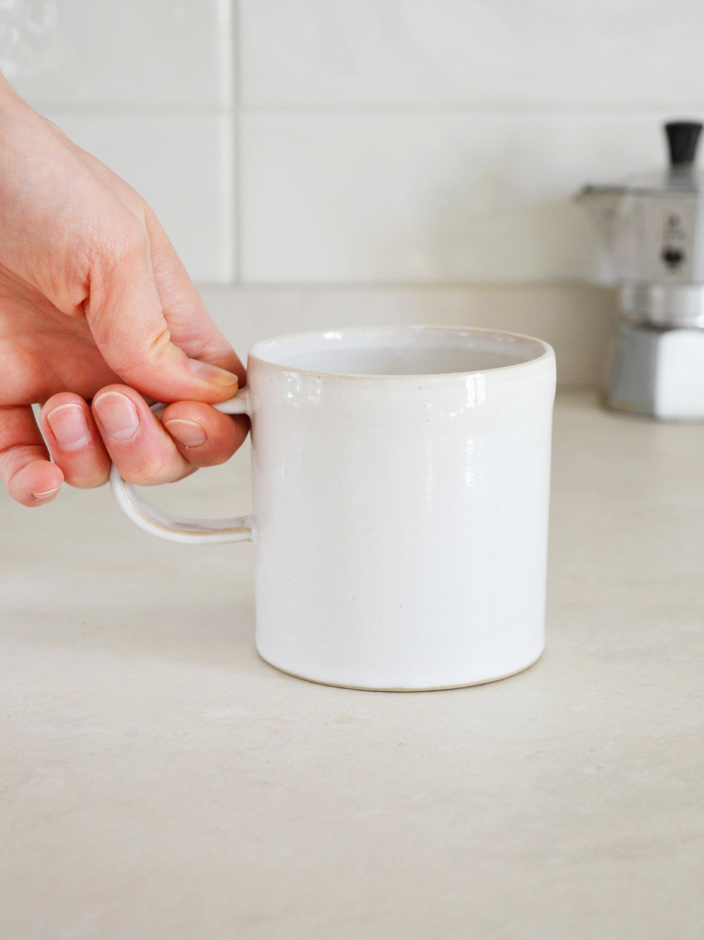NUDE Set di tazza e piatto da colazione in grès