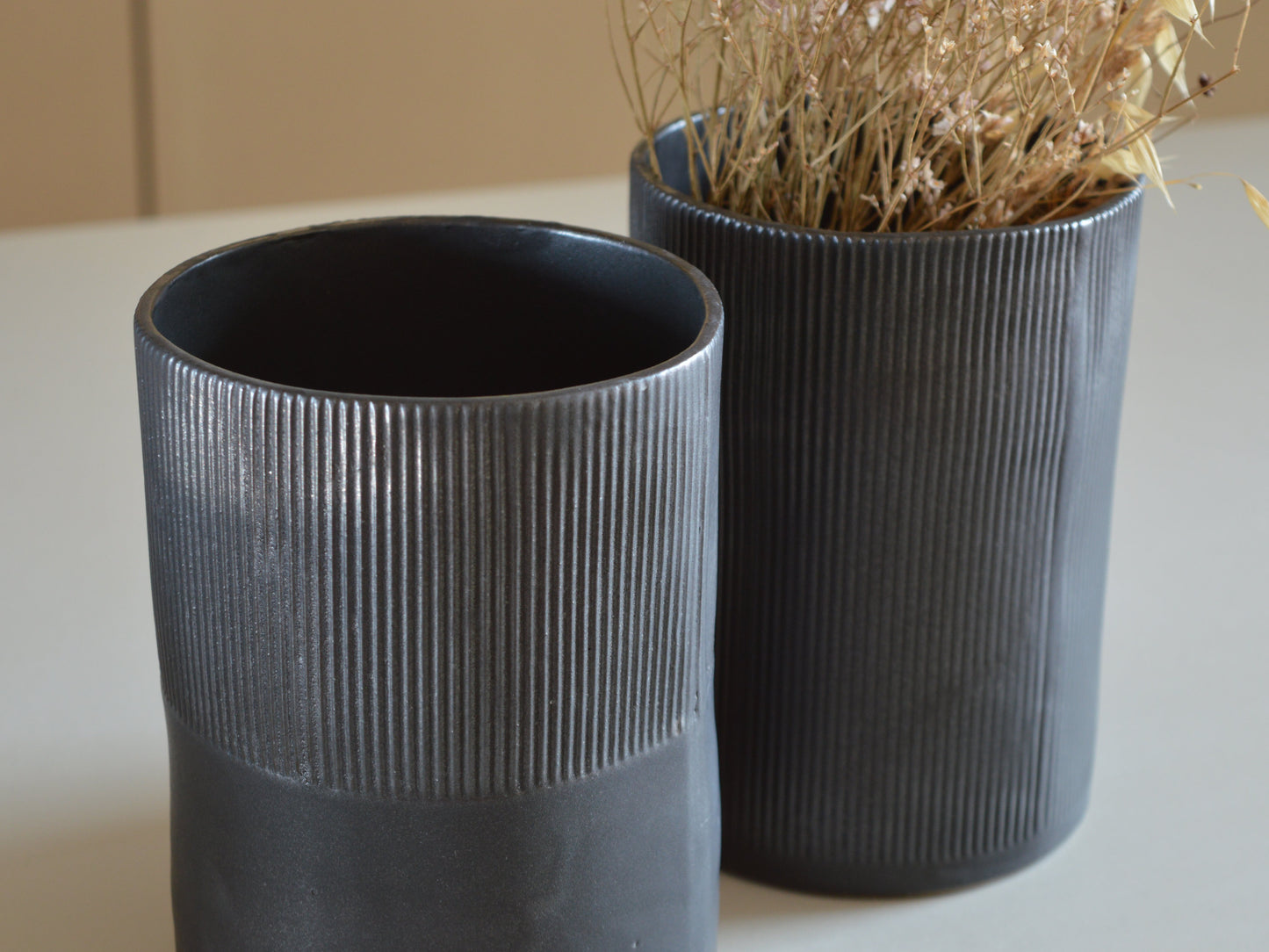 MILLERIGHE Stoneware Large BLACK Vase