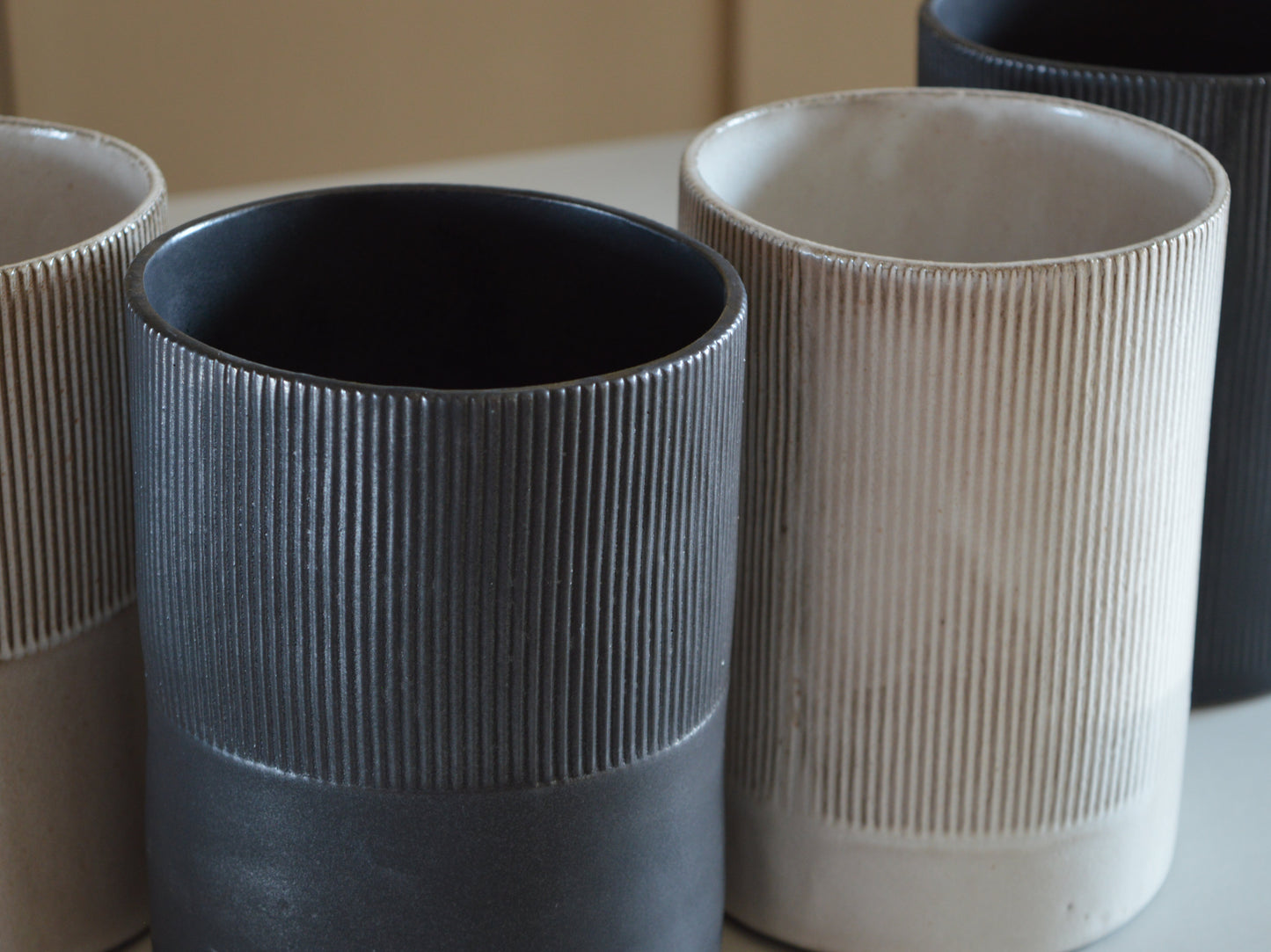MILLERIGHE Stoneware Large BLACK Vase