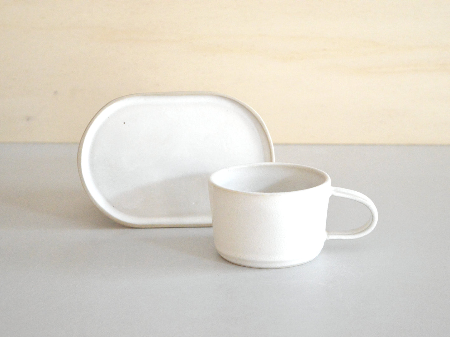 NUDE Stoneware Small Oval Tray