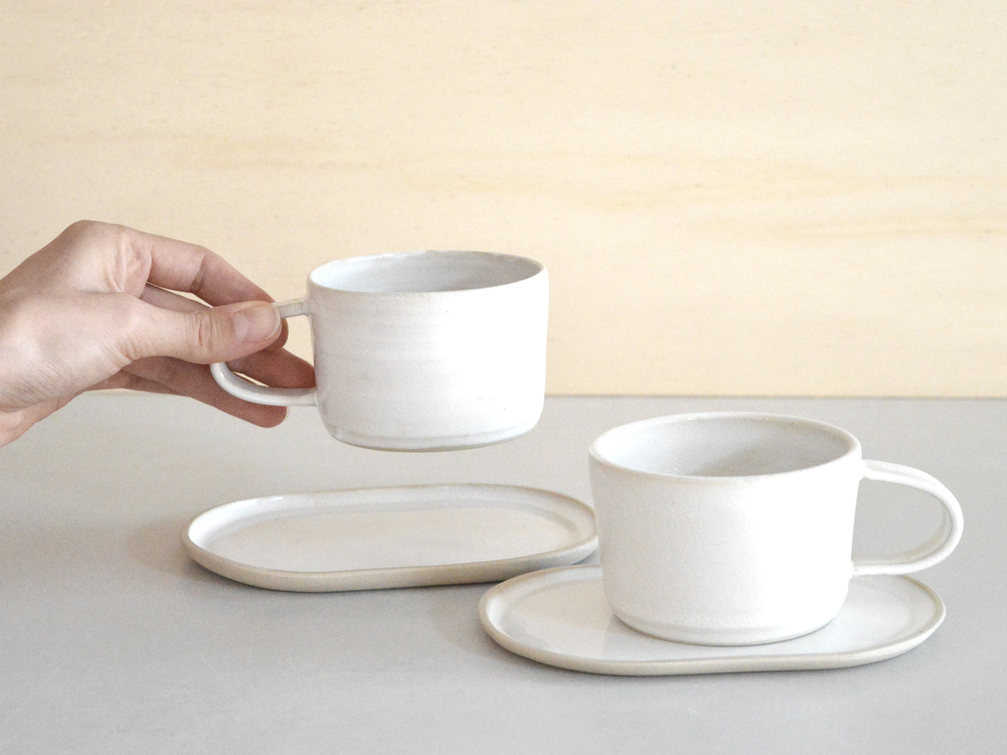 NUDE Stoneware Small Oval Tray