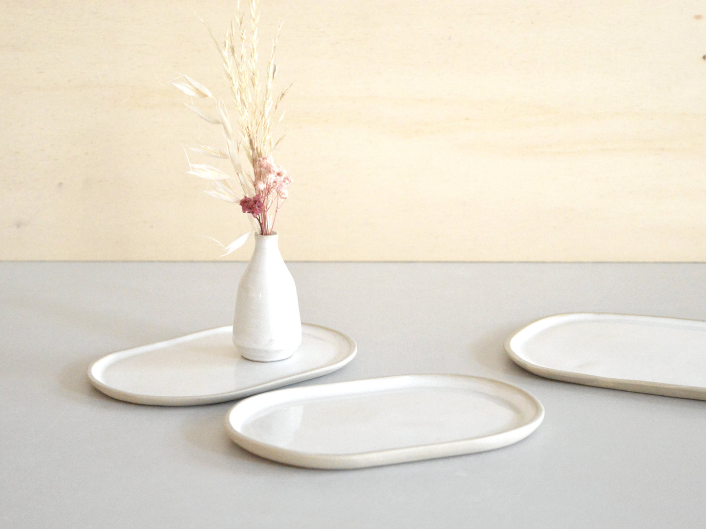 NUDE Stoneware Small Oval Tray