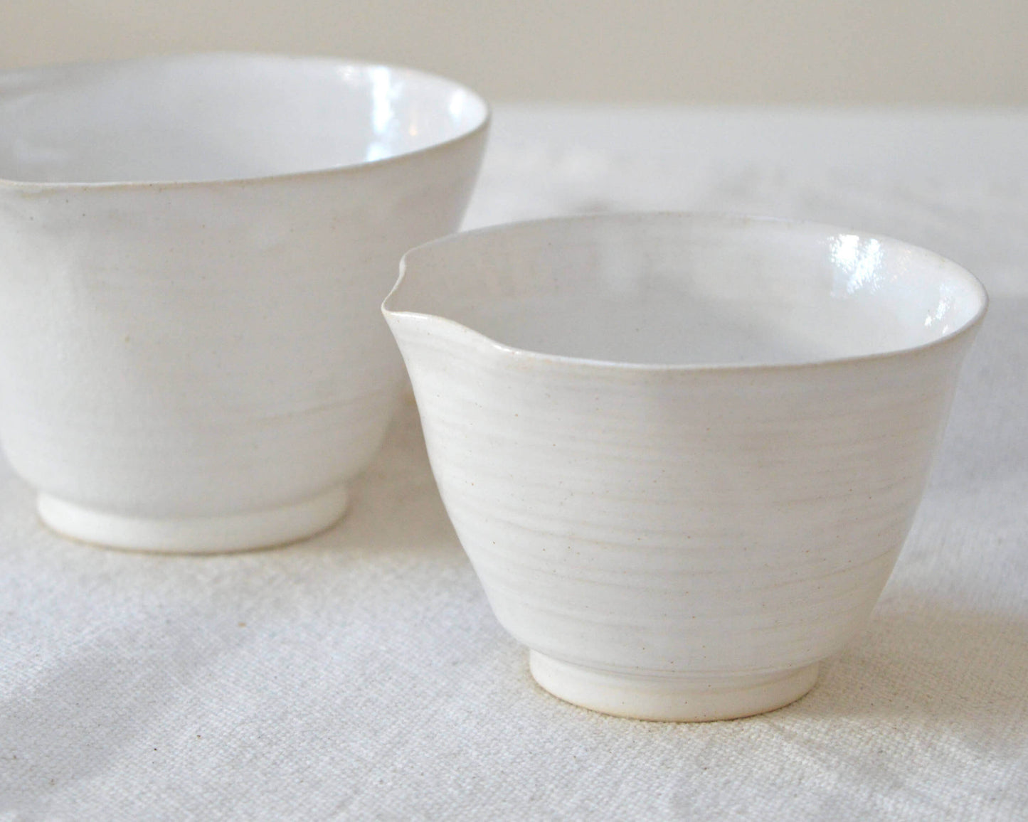 NUDE Ciotola con beccuccio Chawan in Ceramica per Matcha