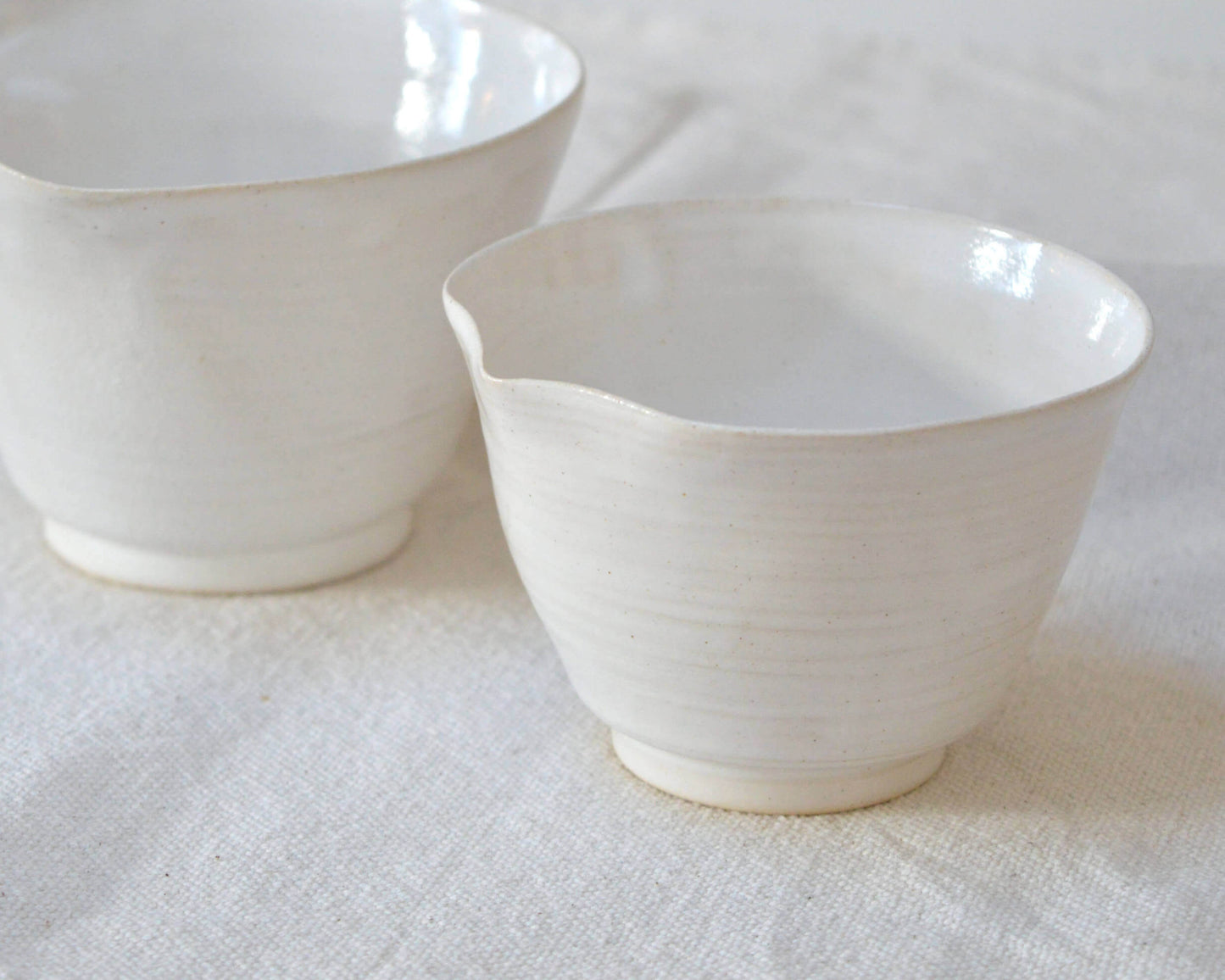 NUDE Ciotola con beccuccio Chawan in Ceramica per Matcha