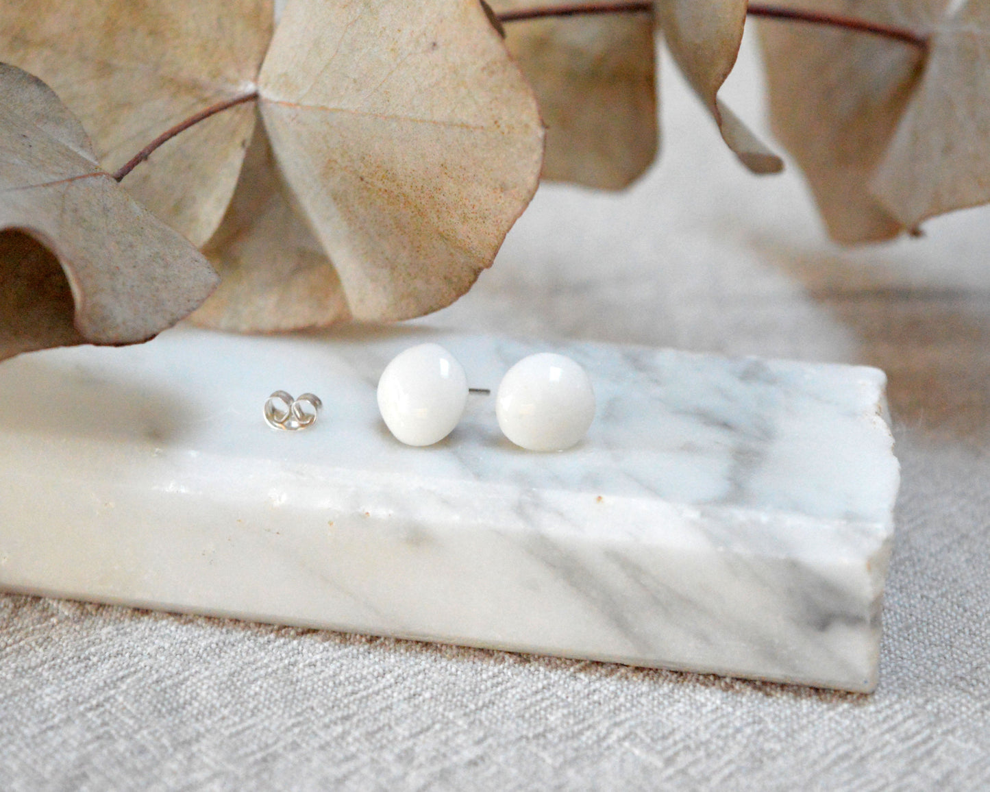DROP Small porcelain earrings