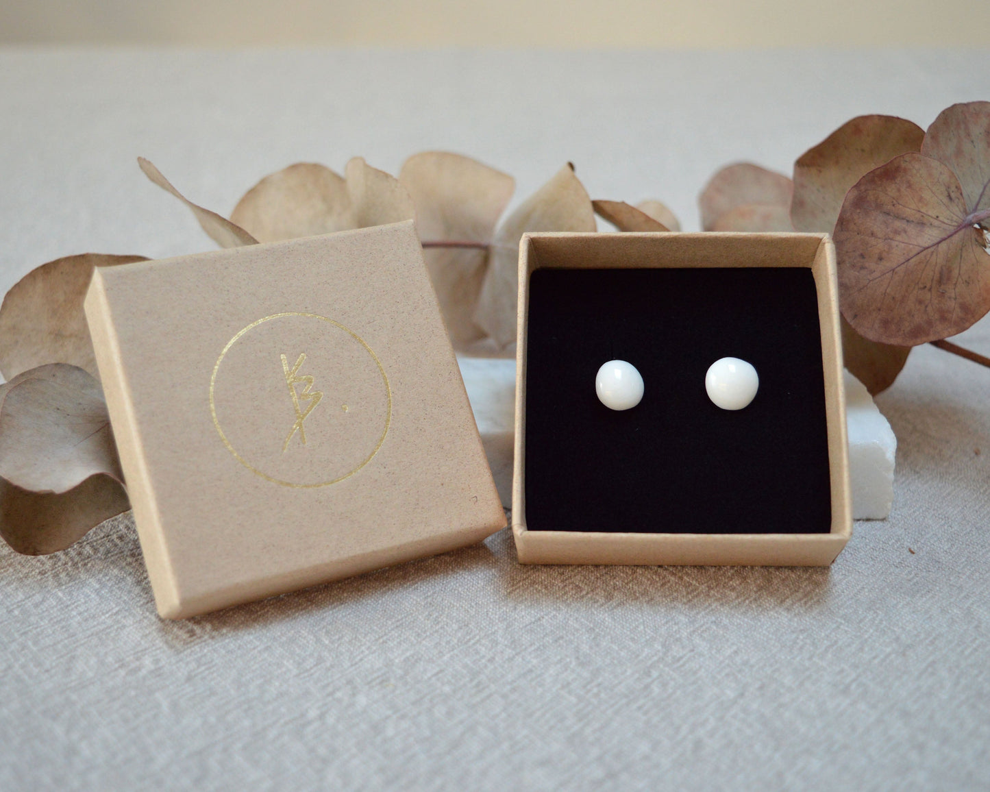 DROP Small porcelain earrings