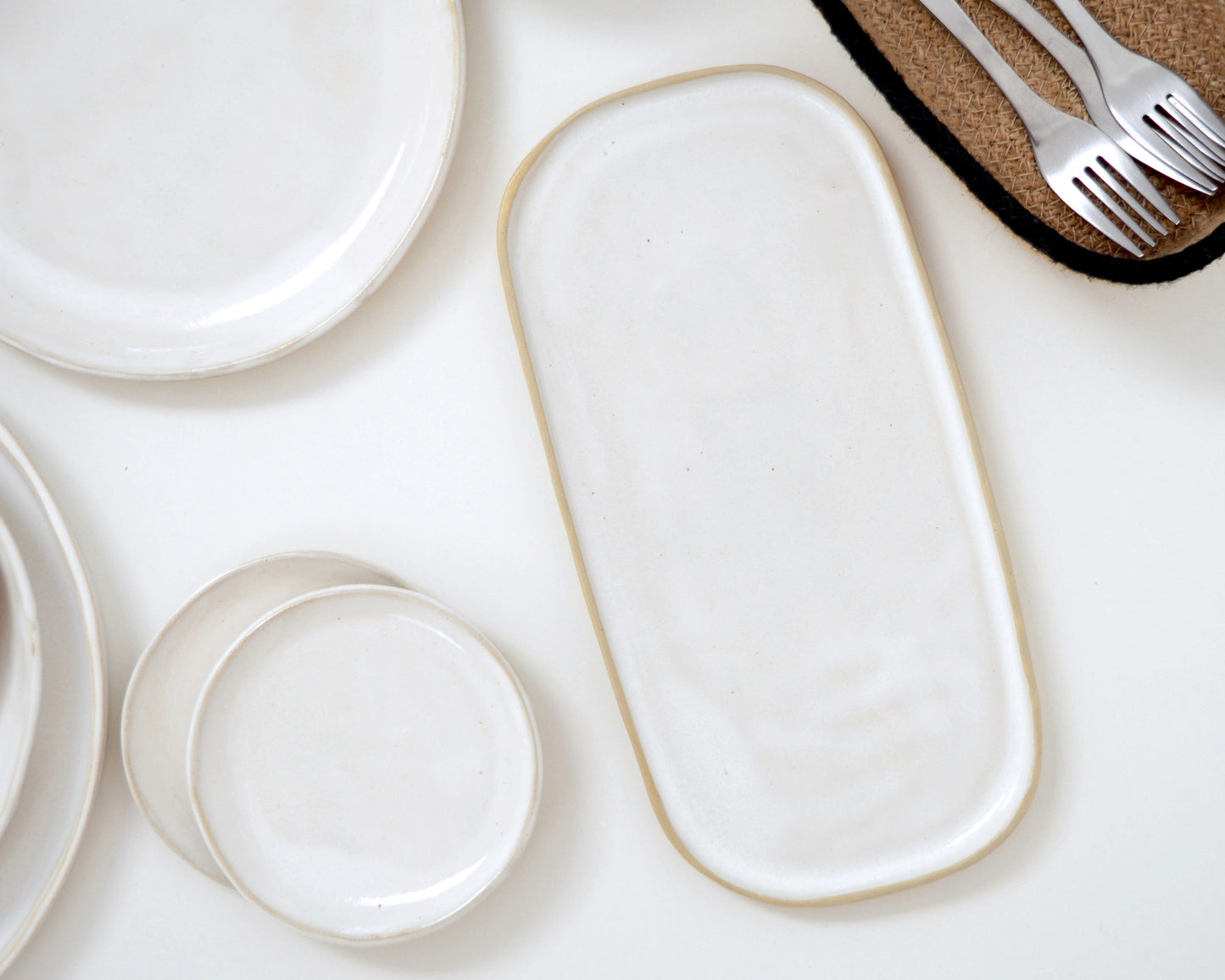 NUDE Stoneware Oval Tray