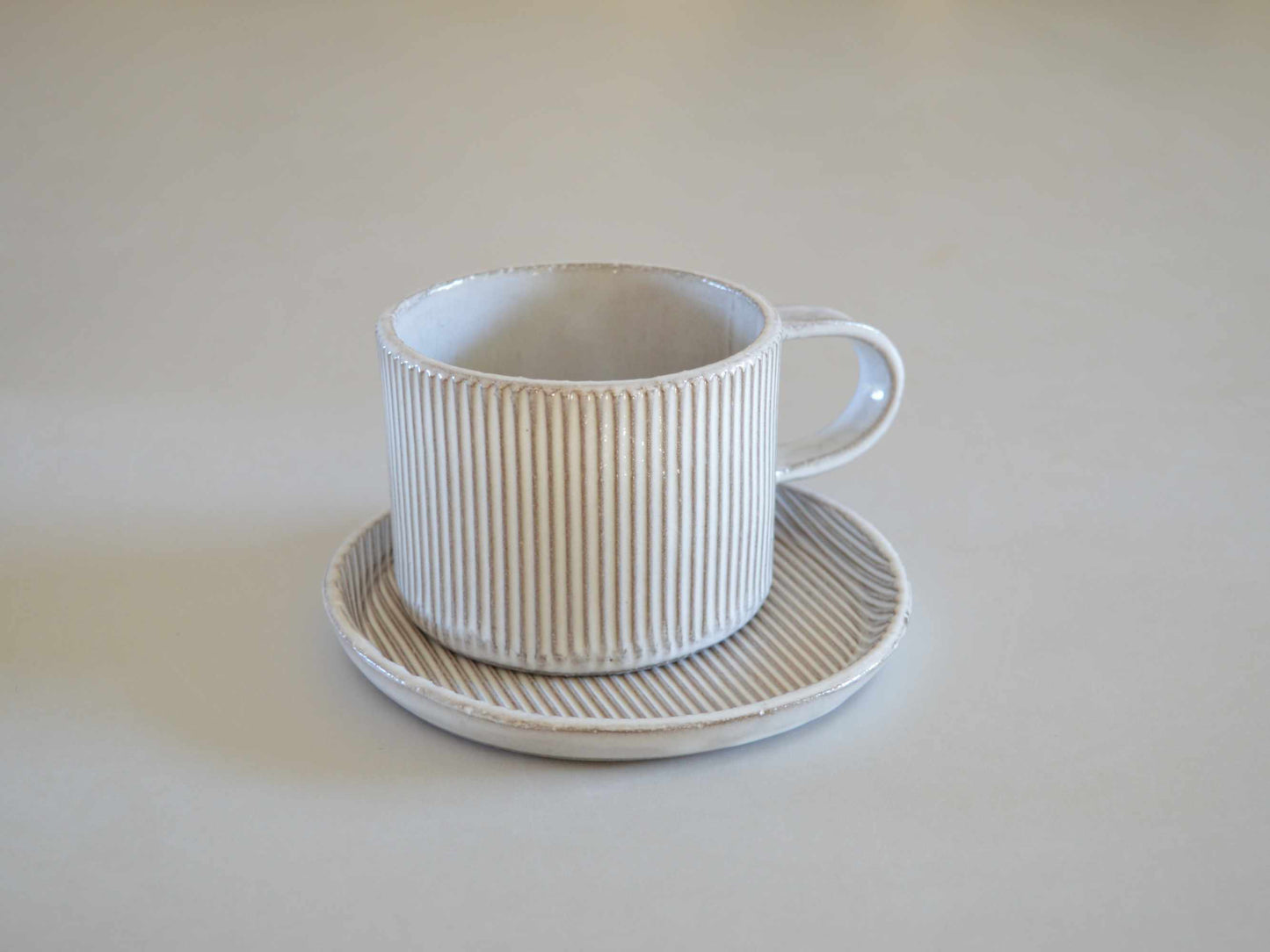 Millerighe Cappuccino Cup & Plate Set for 2 Gift Box