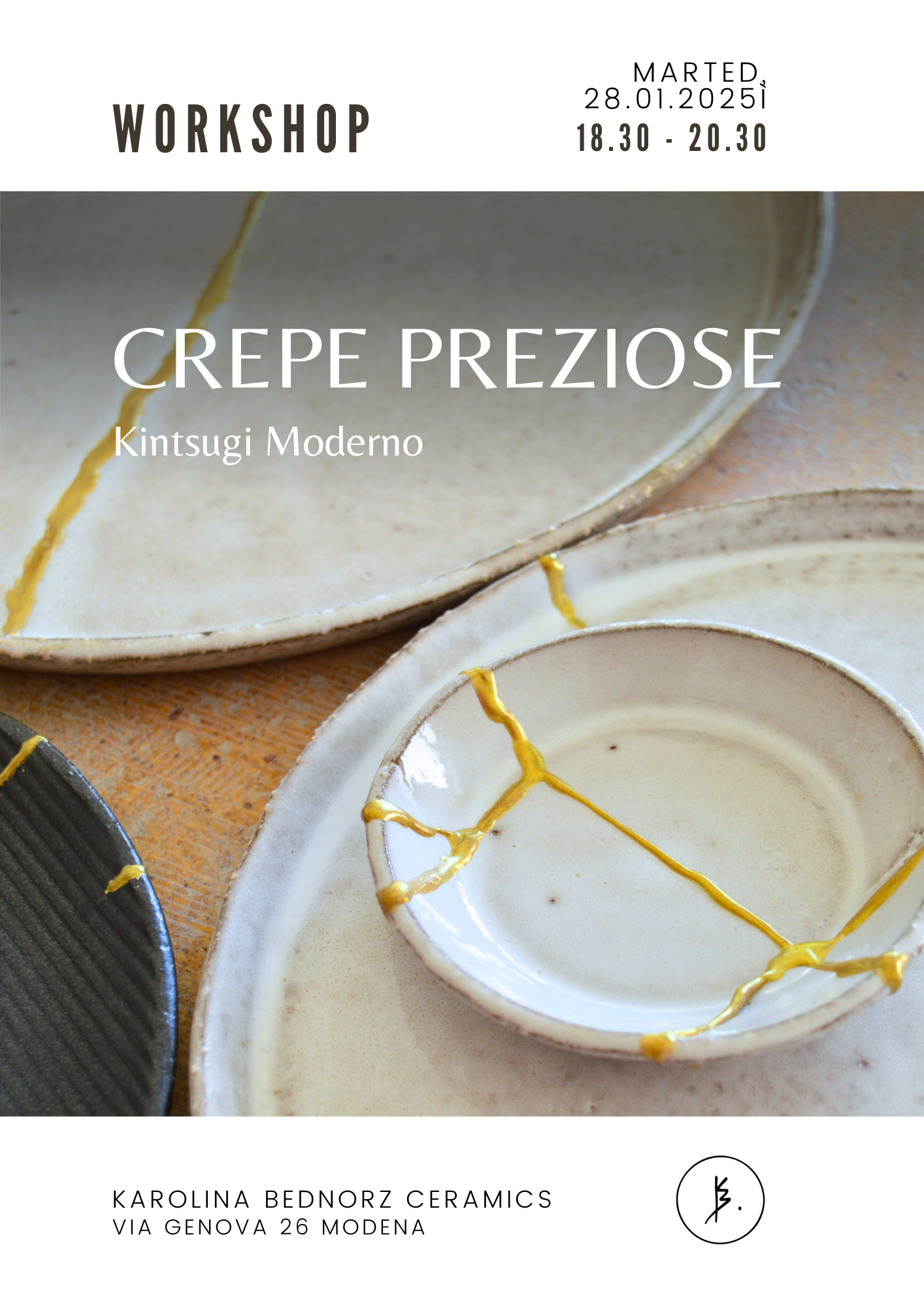 Workshop CREPE PREZIOSE KINTSUGI MODERNO: 4.02.2025