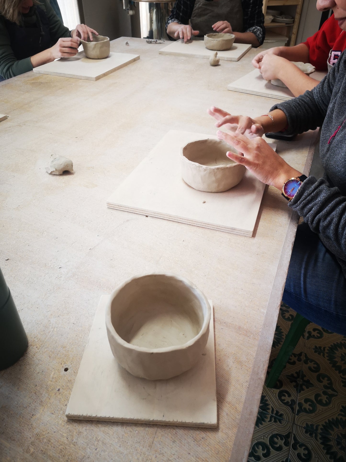 Ceramic class in my studio in Modena