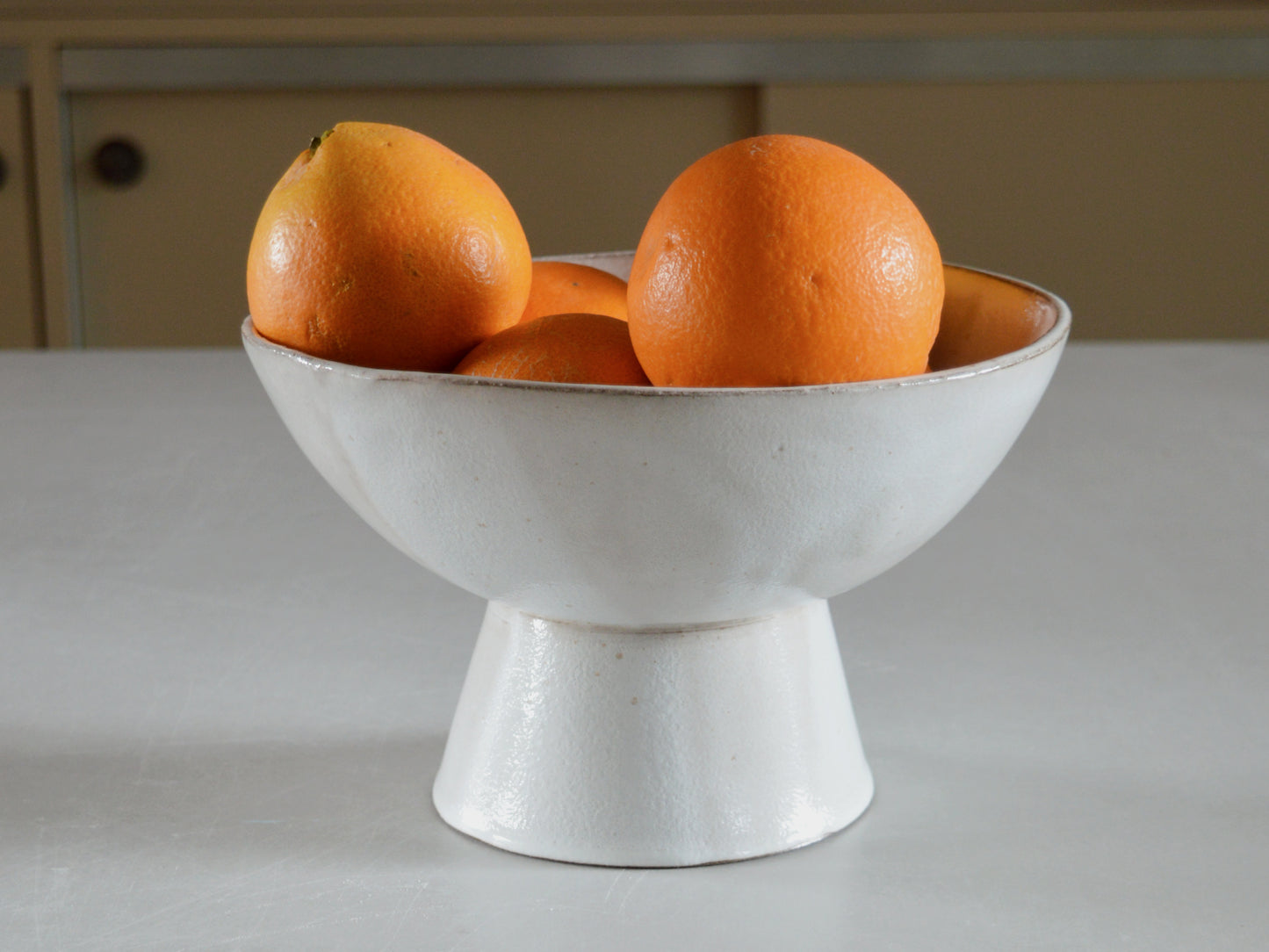 LUNAR Stoneware Centerpiece Large Fruit Bowl