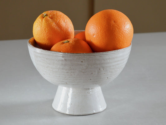 LUNAR Stoneware Centerpiece Small Fruit Bowl