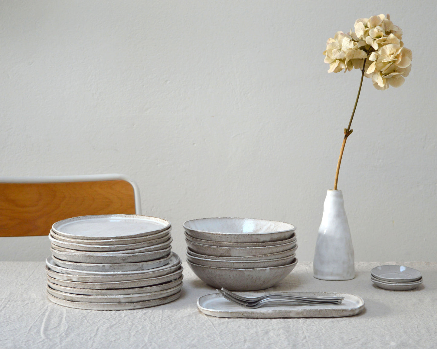 LUNAR Stoneware Tableware Set for Two