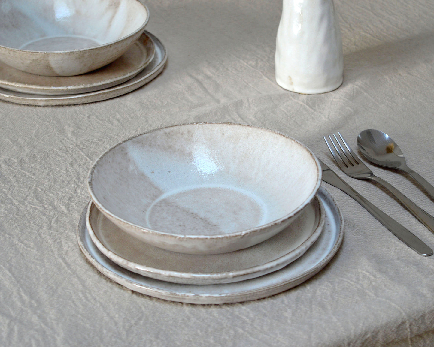 LUNAR Stoneware Tableware Set for Two