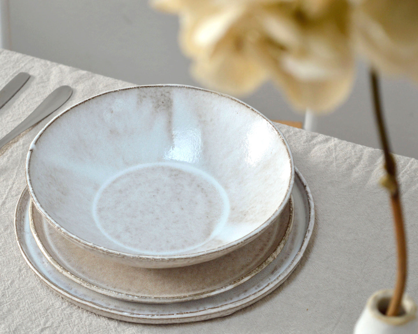 LUNAR Stoneware Tableware Set for Two